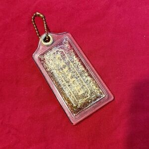 Vintage Authentic Coach Poppy Glitter Shaker Water Hangtag